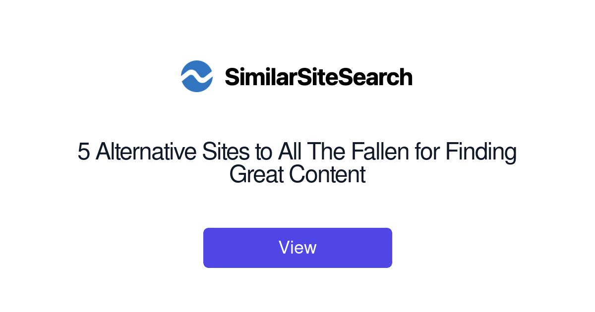 5 Alternative Sites to All The Fallen for Finding Great Content ...
