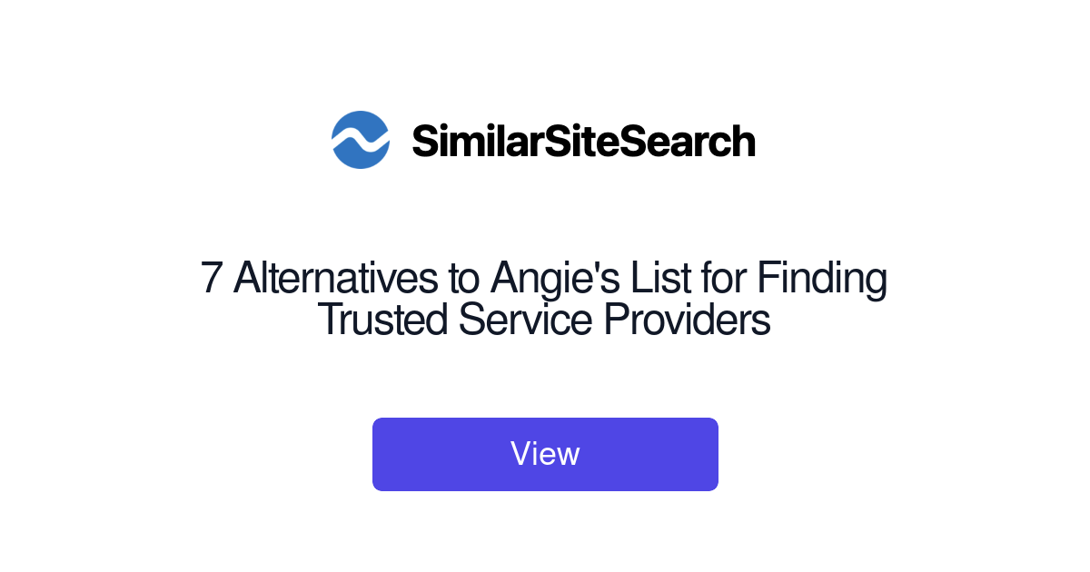 7 Alternatives to Angie's List for Finding Trusted Service Provid ...