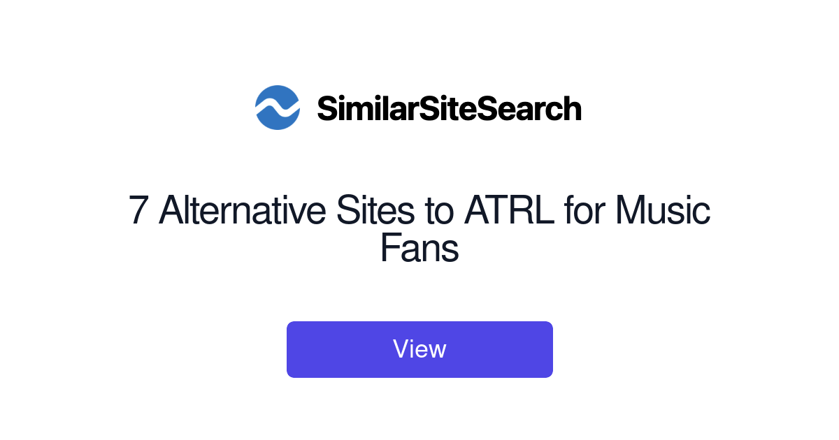 7 Alternative Sites to ATRL for Music Fans - SimilarSiteSearch