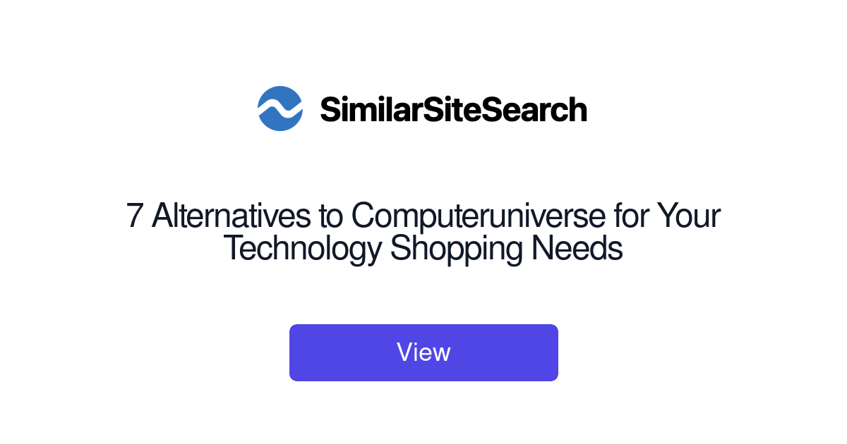 Alternative Computer Technology 7 Alternatives to Computeruniverse for Your Technology Shopping N ...