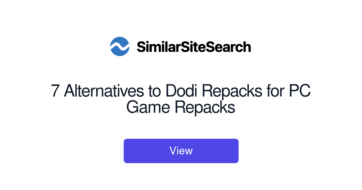 7 Alternatives to Dodi Repacks for PC Game Repacks - SimilarSiteSearch