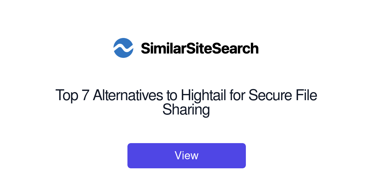 Top 7 Alternatives to Hightail for Secure File Sharing - SimilarSiteSearch