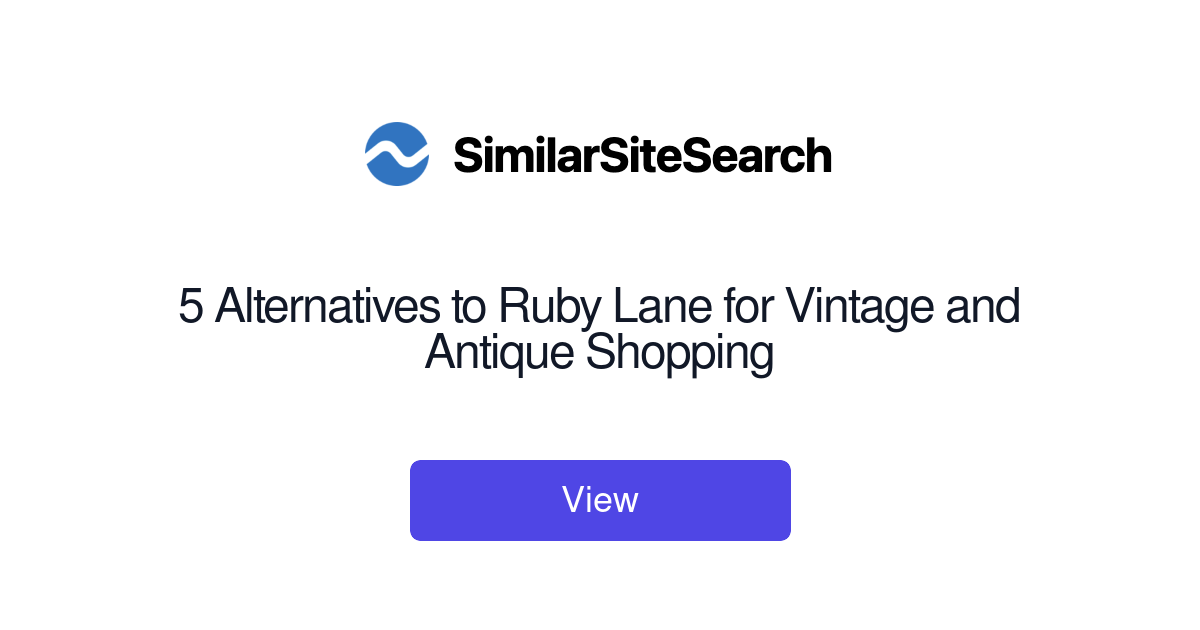 Rubyline 5 Alternatives to Ruby Lane for Vintage and Antique Shopping ...