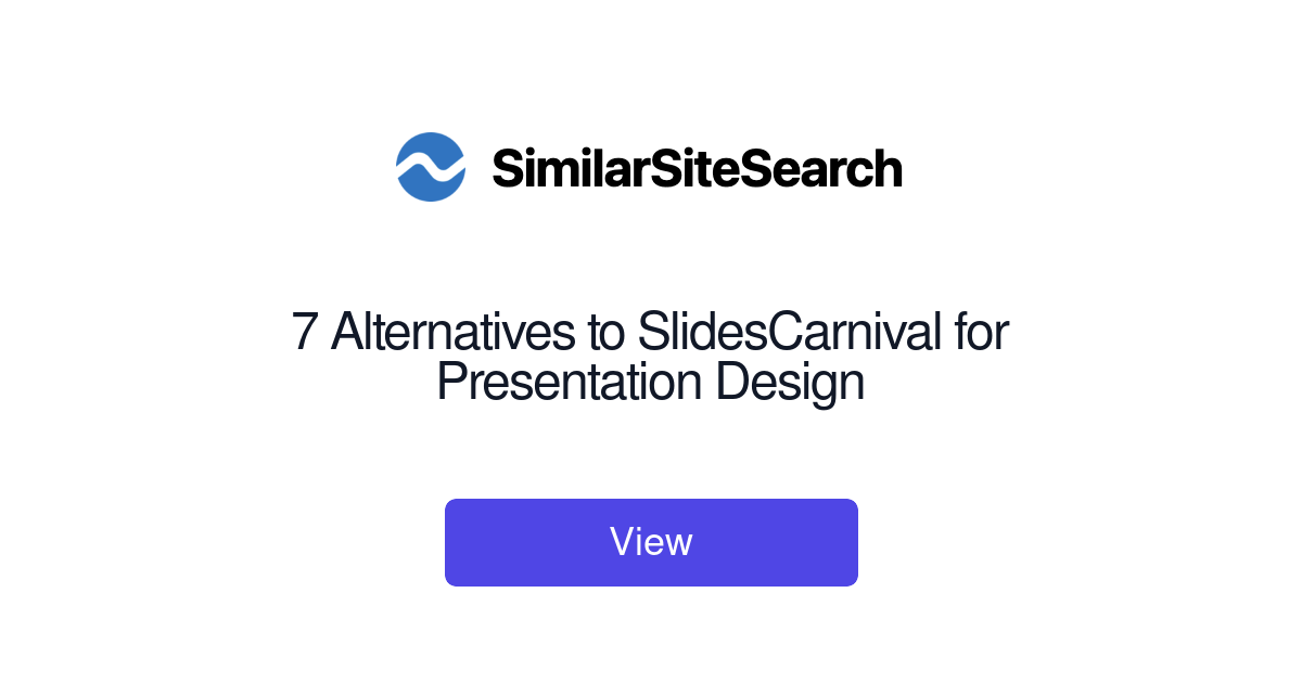 similar websites to slidescarnival