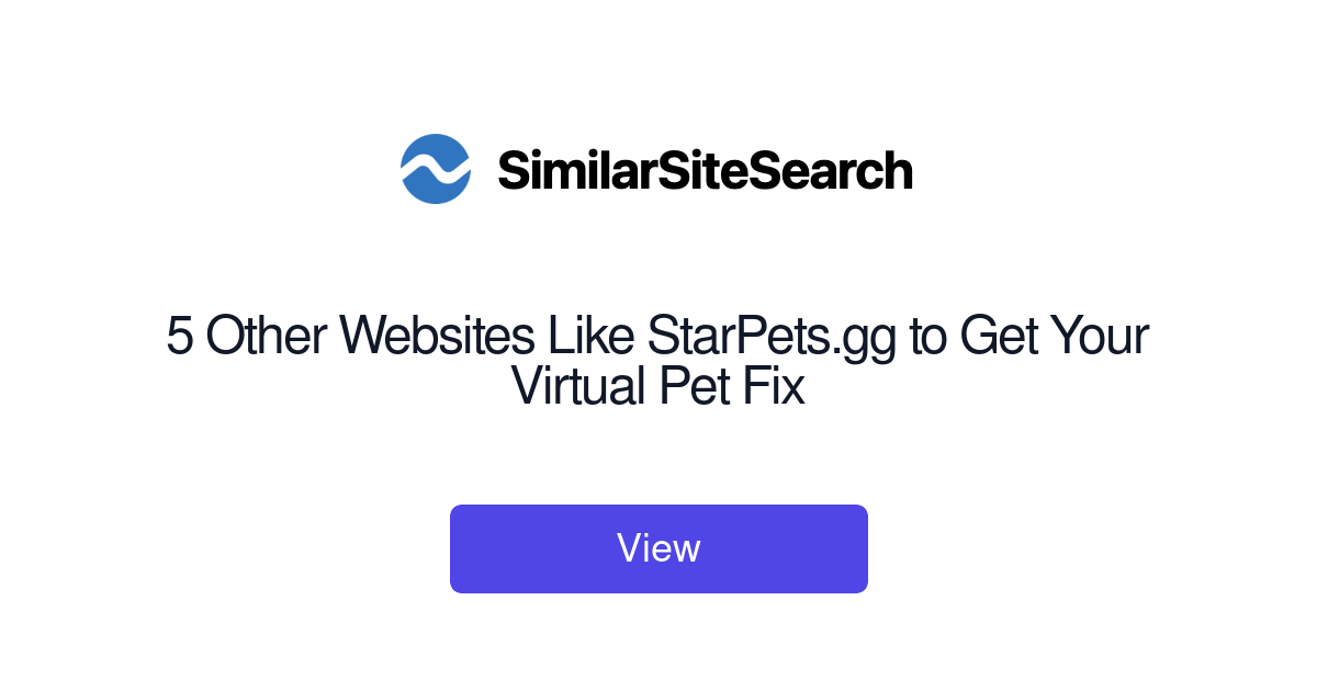 5 Other Websites Like StarPets.gg to Get Your Virtual Pet Fix -  SimilarSiteSearch