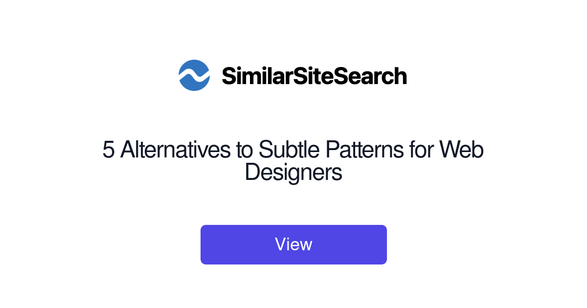 5 Alternatives to Subtle Patterns for Web Designers - SimilarSiteSearch