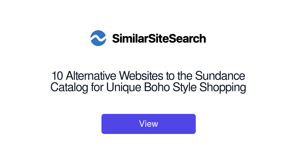 10 Alternative Websites to the Sundance Catalog for Unique Boho S