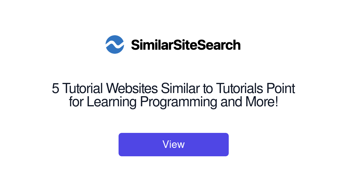 5 Tutorial Websites Similar to Tutorials Point for Learning Progr ...